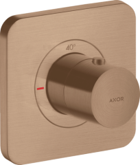 Термостат AXOR Citterio E 120/120, скрытого монтажа, матовое красное золото арт. 36702310