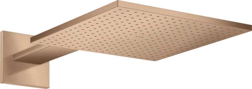 Купить купить верхний душ axor showersolutions 300/300 1jet, с держателем, матовое красное золото арт. 35314310