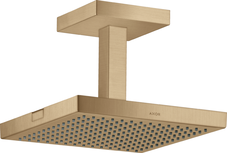 Купить купить верхний душ axor showersolutions 240/240 1jet, с потолочным подсоединением, матовая бронза арт. 10929140