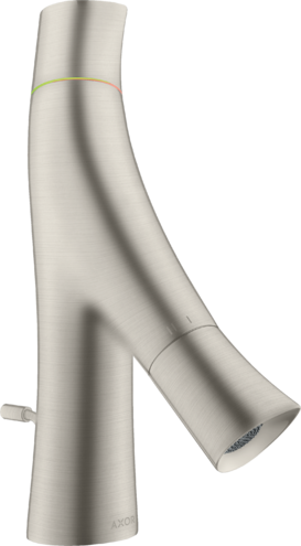 Купить купить смеситель для раковины axor starck organic 50, с двумя рукоятками, для гостевой раковины, со сливным гарнитуром, сталь арт. 12014800