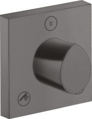 Запорный/переключающий вентиль Trio/Quattro Axor Starck Organic, 120/120, скрытого монтажа, шлифованный черный, хром арт. 12731340