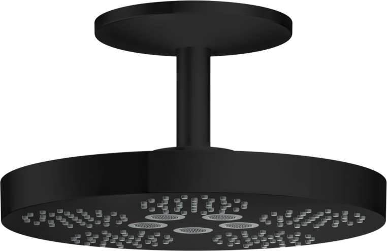 Купить купить верхний душ axor one 280 2jet с потолочным подсоединением, матовый черный арт. 48494670