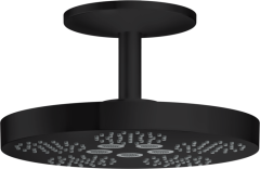 Верхний душ Axor One 280 2jet с потолочным подсоединением, матовый черный арт. 48494670