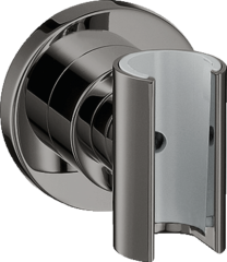 Держатель для душа AXOR Citterio круглый, полированный черный, хром арт. 39525330