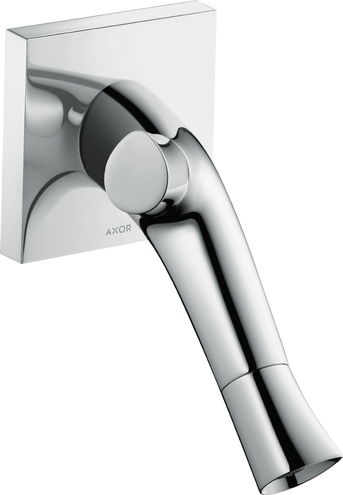 Купить купить смеситель для раковины axor starck organic, с двумя рукоятками, настенный, с изливом 187 мм, хром арт. 12015000