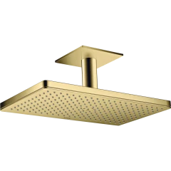 Верхний душ Axor ShowerSolutions, 1 jet, с потолочным подсоединением, 460x270 мм, полированная медь арт. 35277930