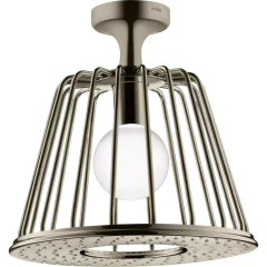 Верхний душ Axor LampShower, 275, 1 jet, с потолочным подсоединением, полированный никель арт. 26032830
