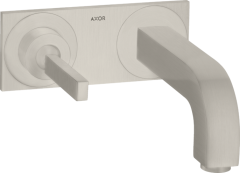 Смеситель настенный для раковины AXOR Citterio с тонкой рукояткой, с изливом 220 мм, сталь арт. 39115800