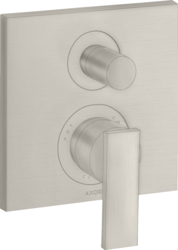 Купить купить смеситель для ванны axor citterio с рычаговой рукояткой, со встроенной защитной комбинацией en1717, сталь арт. 39457800