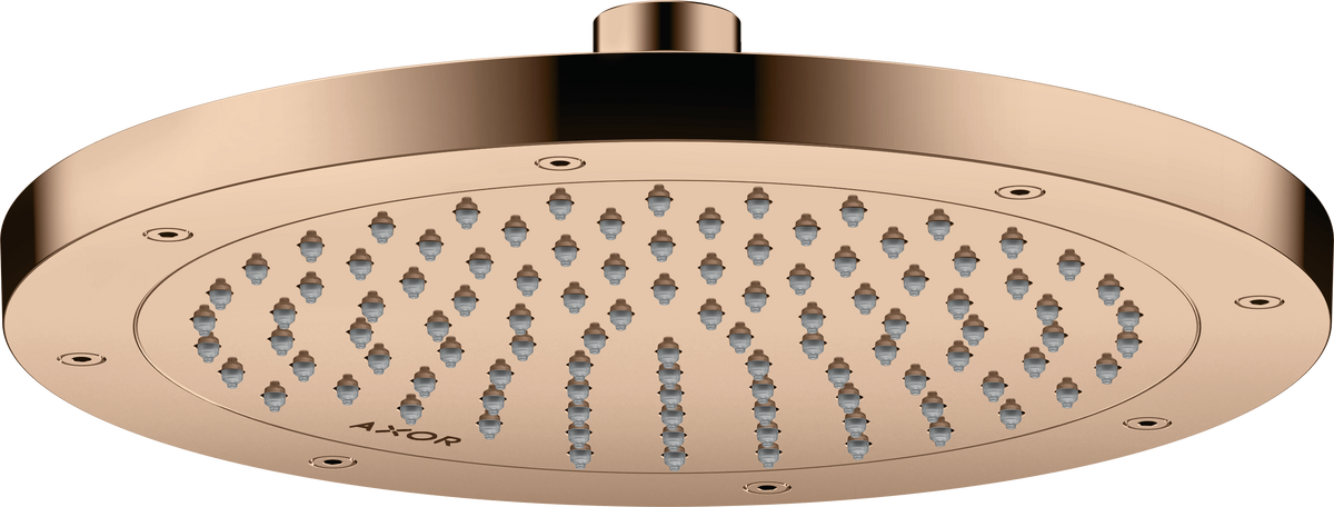 Купить купить верхний душ axor showersolutions 245 1jet ecosmart, полированное красное золото арт. 35381300