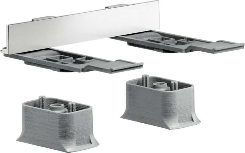 Купить купить комплект адаптеров axor universal softsquare для монтажа матовый никель арт. 42870820