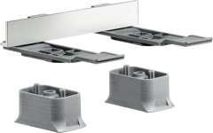 Комплект адаптеров AXOR Universal Softsquare для монтажа матовый никель арт. 42870820