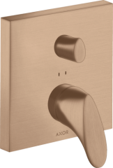 Смеситель для ванны Axor Starck Organic, однорычажный, скрытого монтажа, шлифованное красное золото арт. 12415310