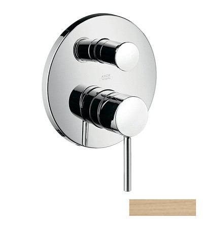 Купить купить смеситель для ванны axor starck, однорычажный, скрытого монтажа, с круглой рычаговой рукояткой, шлифованная бронза арт. 10416140