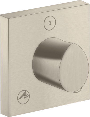 Купить купить запорный/переключающий вентиль trio/quattro axor starck organic, 120/120, скрытого монтажа, шлифованный никель арт. 12731820