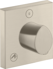 Запорный/переключающий вентиль Trio/Quattro Axor Starck Organic, 120/120, скрытого монтажа, шлифованный никель арт. 12731820