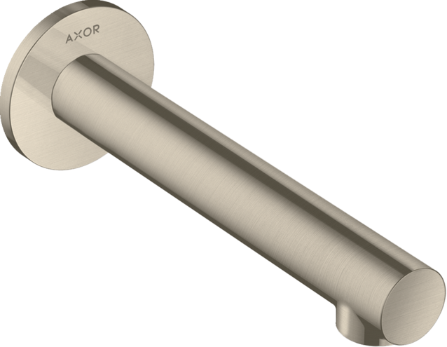 Купить купить излив на ванну axor uno прямой, шлифованный никель арт. 45410820