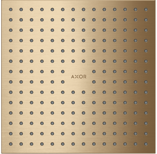 Купить купить верхний душ axor showersolutions 250/250 1jet, потолочный монтаж, шлифованная бронза арт. 35309140