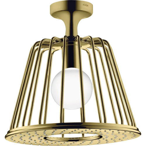 Купить купить верхний душ axor lampshower, 275, 1 jet, с потолочным подсоединением, полированная медь арт. 26032930
