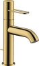Купить купить смеситель для раковины axor uno 100 с рукояткой-петлей, со сливным гарнитуром, полированное золото арт. 38023990