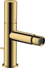 Купить купить смеситель для биде axor uno с рукояткой zero со сливным гарнитуром, полированное золото арт. 45200990