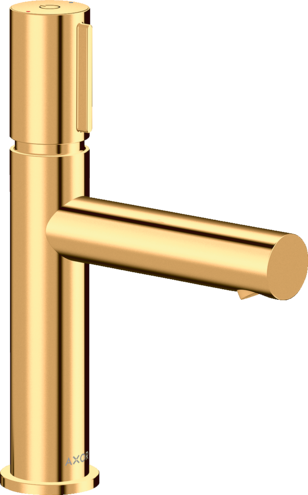 Купить купить смеситель axor uno для раковины select 110, с незапираемым сливным набором, полированное золото арт. 45012990