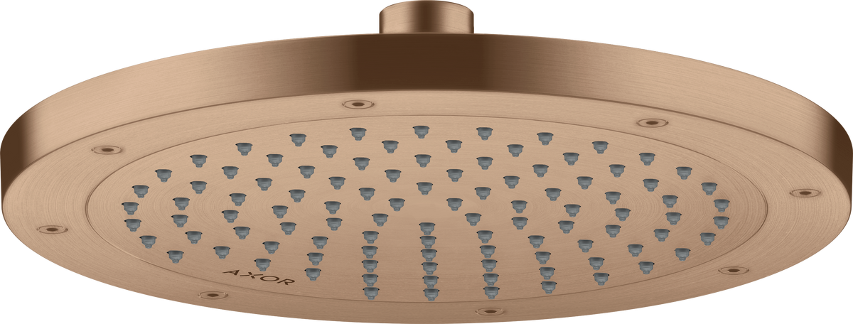 Купить купить верхний душ axor showersolutions 245 1jet ecosmart, матовое красное золото арт. 35381310