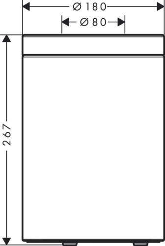 Купить купить корзина для мусора axor universal circular, хром арт. 42872000