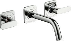 Смеситель для раковины AXOR Citterio M на 3 отверстия, скрытого монтажа, с изливом 166 мм, с рычаговыми рукоятками, хром арт. 34313000