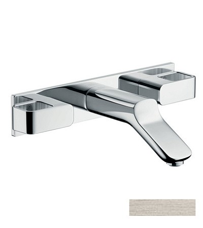 Купить купить смеситель для раковины axor urquiola, на 3 отверстия, скрытого монтажа, с изливом 168 мм, сталь арт. 11042800