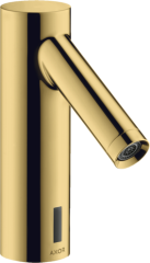 Смеситель для раковины Axor Starck, электронный, без регулировки температуры, питание от сети 230 В, полированное золото арт. 10145990
