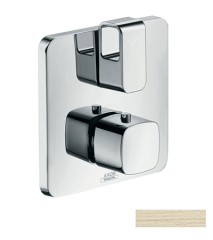 Термостат Axor Urquiola, с запорным/переключающим вентилем, шлифованный никель арт. 11733820
