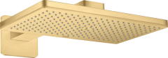 Верхний душ Axor ShowerSolutions 460/300 1jet, с держателем, с розеткой Chuveiro fixo 460/300 1jet, шлифованное золото арт. 35274250