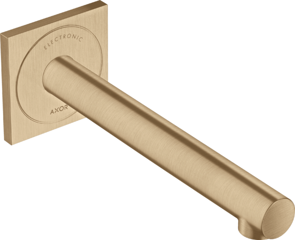 Купить купить электронный смеситель axor uno настенный, с изливом 221 мм, шлифованная бронза арт. 45111140
