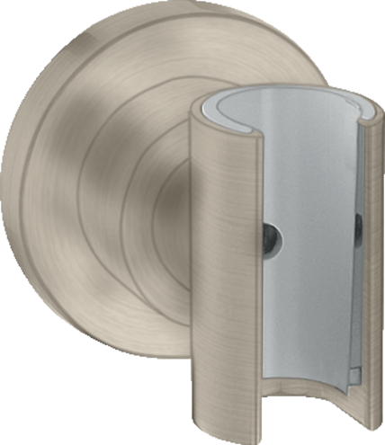 Купить купить держатель для душа axor citterio круглый, матовый никель арт. 39525820