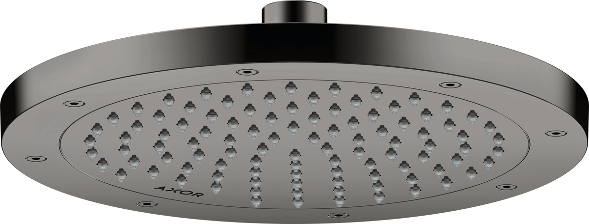 Купить купить верхний душ axor showersolutions 245 1jet ecosmart, полированный черный, хром арт. 35381330