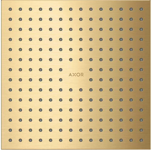 Купить купить верхний душ axor showersolutions 250/250 1jet, потолочный монтаж, шлифованное золото арт. 35309250
