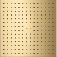 Верхний душ Axor ShowerSolutions 250/250 1jet, потолочный монтаж, шлифованное золото арт. 35309250
