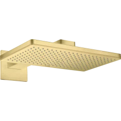 Верхний душ Axor ShowerSolutions, 1 jet, с держателем и квадратной розеткой, 460x270 мм, шлифованная медь арт. 35278950