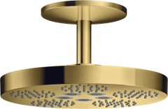 Верхний душ Axor One 280 2jet с потолочным подсоединением, полированное золото арт. 48494990