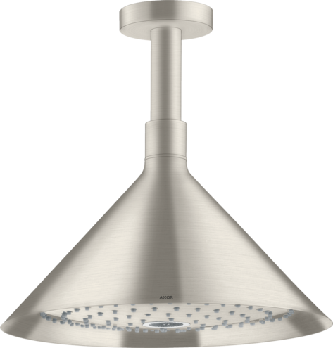 Купить купить верхний душ axor showers/front 240 2jet, с потолочным подсоединением, сталь арт. 26022800