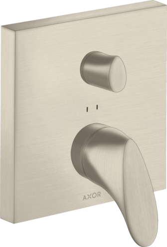 Купить купить смеситель для ванны axor starck organic, однорычажный, скрытого монтажа, шлифованный никель арт. 12415820