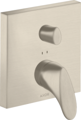 Смеситель для ванны Axor Starck Organic, однорычажный, скрытого монтажа, шлифованный никель арт. 12415820