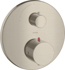 Термостат с запорным вентилем для душа Axor Starck, шлифованный никель арт. 10700820