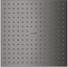 Купить купить верхний душ axor showersolutions 250/250 1jet, потолочный монтаж, шлифованный черный, хром арт. 35309340