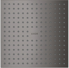 Верхний душ Axor ShowerSolutions 250/250 1jet, потолочный монтаж, шлифованный черный, хром арт. 35309340