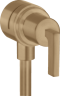 Купить купить шланговое удлинение axor citterio с клапаном обратного тока, с запорным вентилем, с рычаговой рукояткой, матовая бронза арт. 39882140