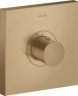 Купить купить термостат axor showerselect highflow, скрытого монтажа, квадратный, матовая бронза арт. 36718140