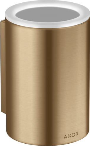 Купить купить стаканчик для зубных щеток axor universal circular настенный, матовая бронза арт. 42804140
