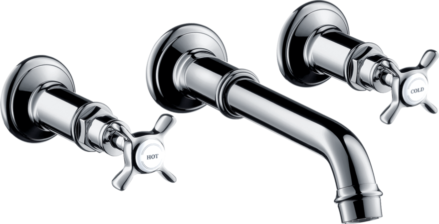 Купить купить смеситель для раковины axor montreux на 3 отверстия, скрытого монтажа, с изливом 165-225 мм, хром арт. 16532000